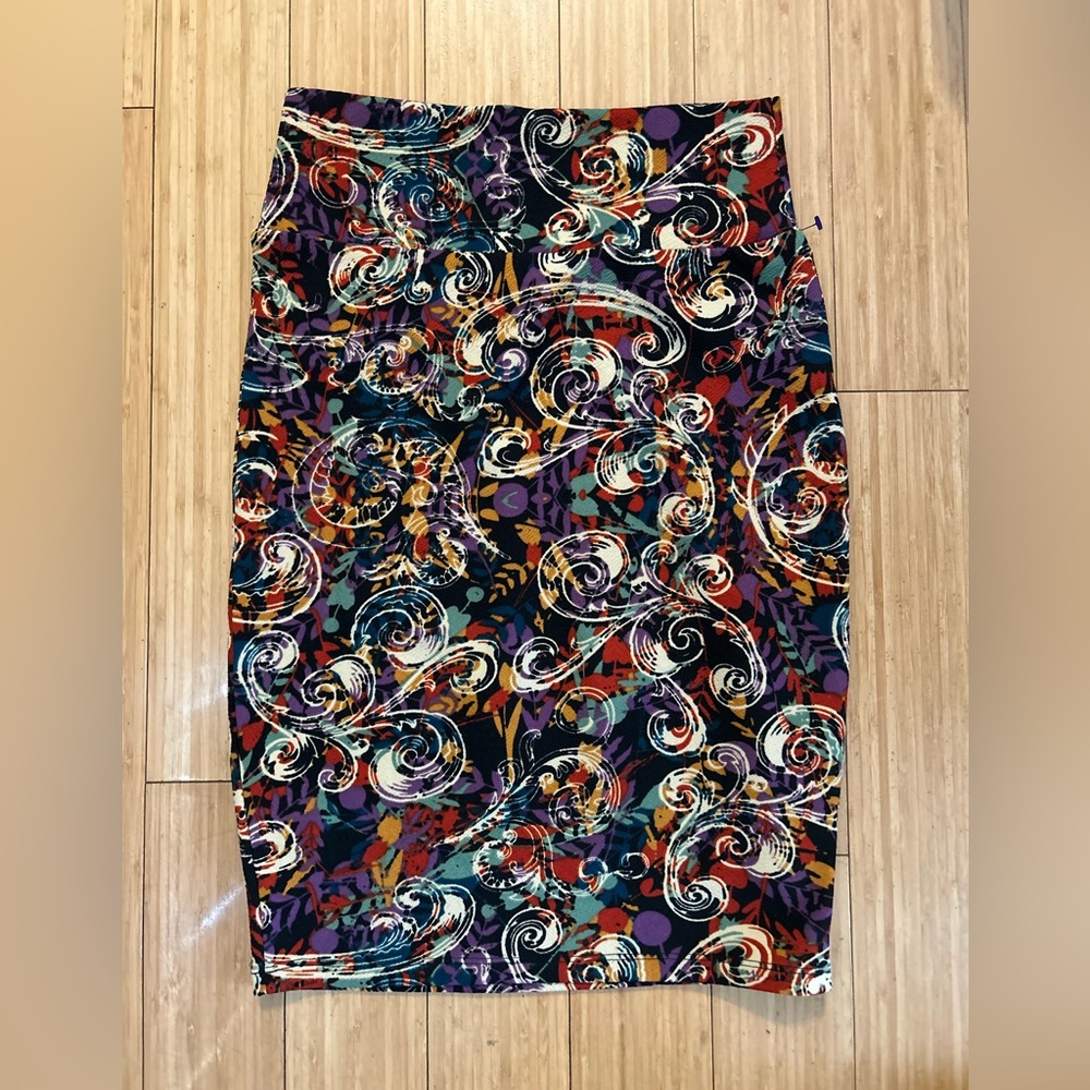 Multi-Colored Pencil Skirt